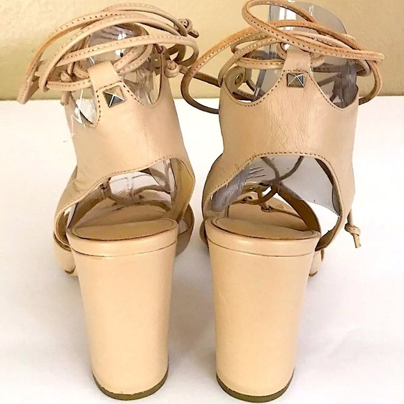 Ivanka Trump Gladiator Sandals Heels Beige Pink Size 9M - Picture 6 of 7